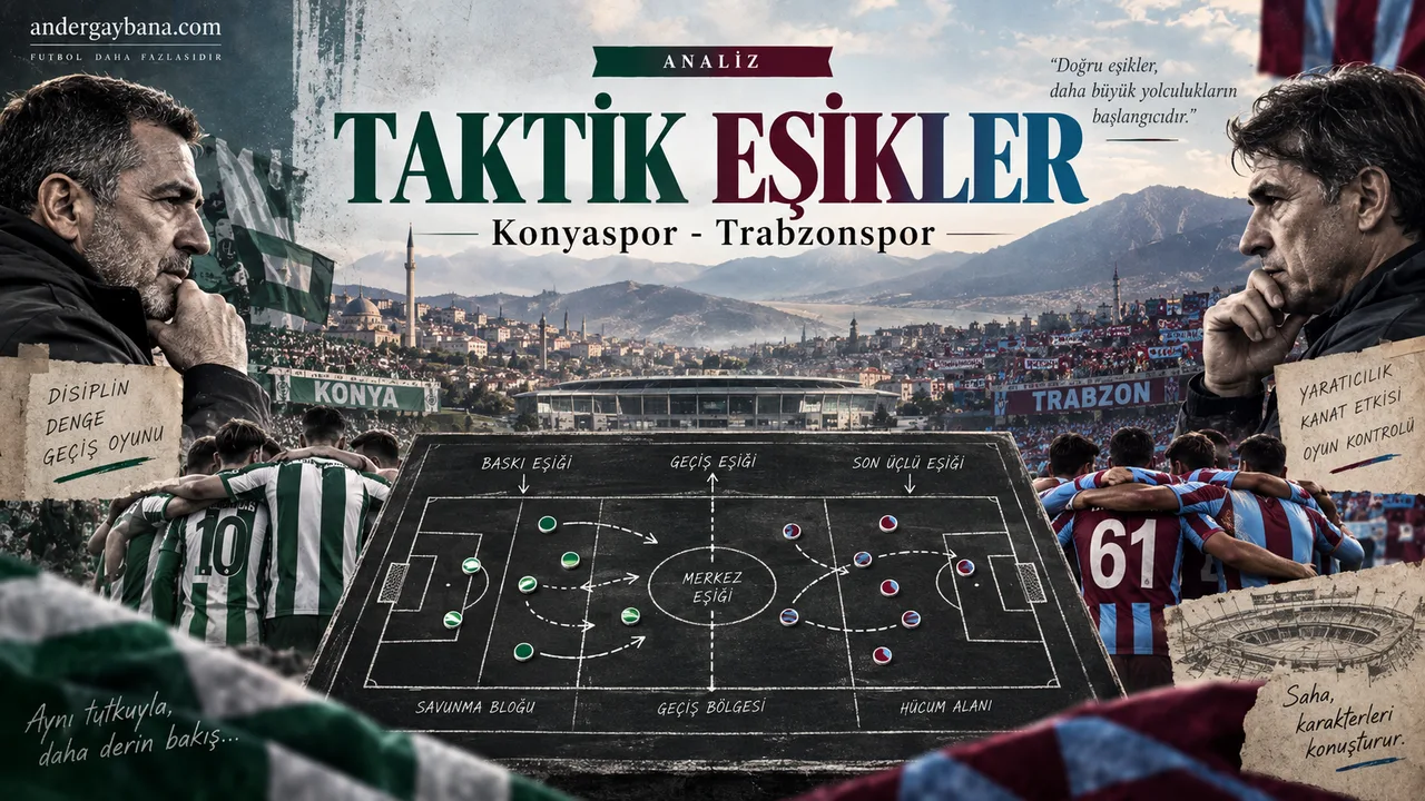 Konyaspor - Trabzonspor Taktik Eşikler analiz görseli: baskı, geçiş ve son üçlü eşikleri
