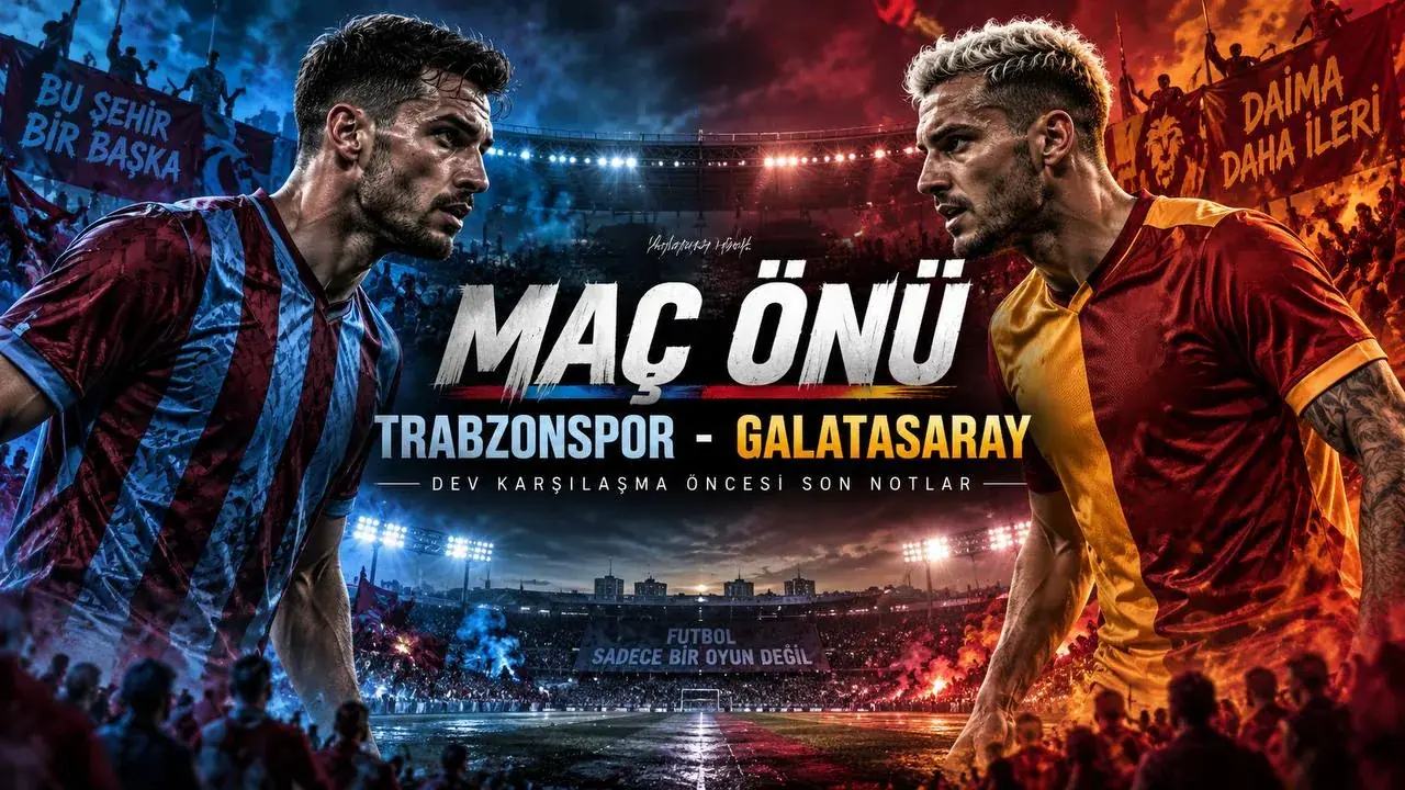 Trabzonspor Galatasaray derbi maç önü görseli: Papara Park'ta 19 Eylül 2026 günü oynanacak Süper Lig maçı